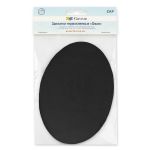 Термозаплатка Овал 14х10 см, ZAP, №08 вельвет черный, Gamma ZAP