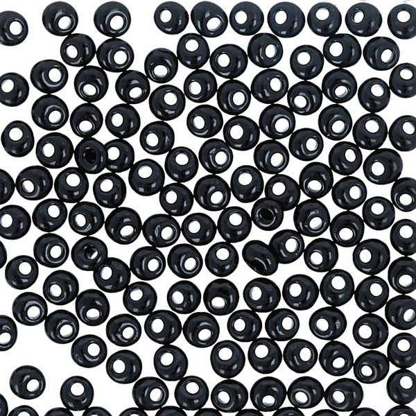 Бисер Toho Magatama 1 (3 мм), 25 г (5х5 г), 0049 черный