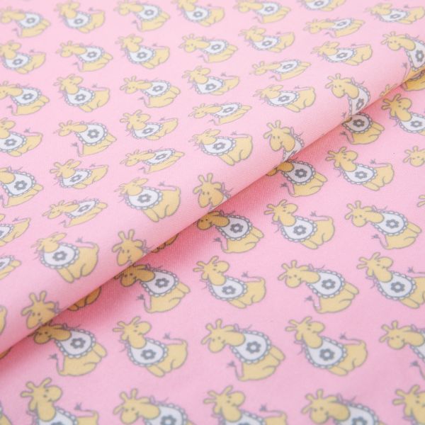 Ткань для пэчворка Peppy Молочные сны фланель, отрез 100х110 см, 175 г/м², МС-02 розовый, Peppy