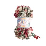 Пряжа Alize (Ализе) Puffy Fine Color / уп.5 мот. по 100 г, 14,5м, 6039 секционный A