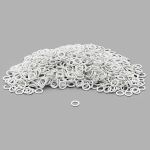 Кольца для бюстгальтера металл ⌀6.0 мм, белый, 50 шт