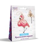 Алмазная (кристальная) мозаика Фрея, Фламинго, 8,5х10 см