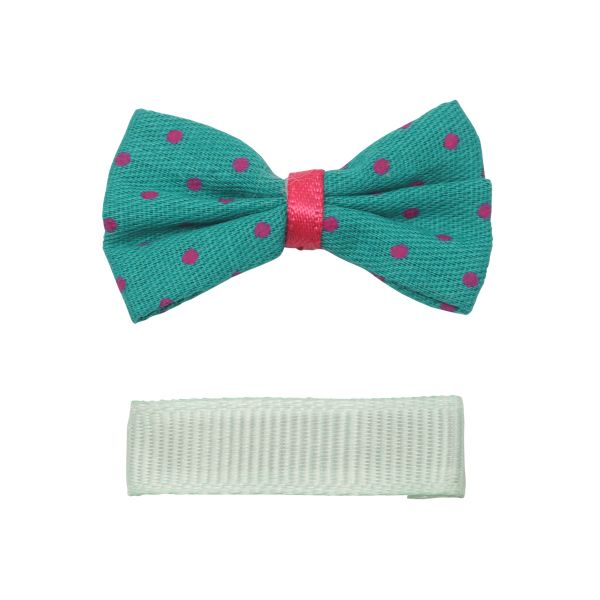 Набор Б-002 мини бантик+заколка 35мм/35мм (зеленый/мятный) 29353