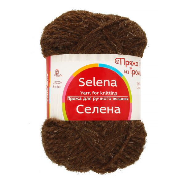 Пряжа Троицкая Селена / уп.5 мот. по 100 г, 160 м, 251 коричневый