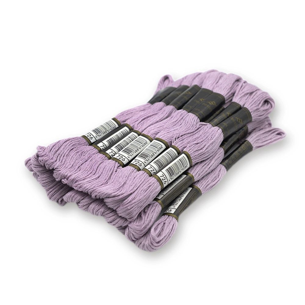 Мулине Bestex, цв.726, 24 мотка по 8 метров