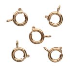 Замок для бус кольцо 9мм, 5 штук, Astra&Craft (Золото), 4AR240