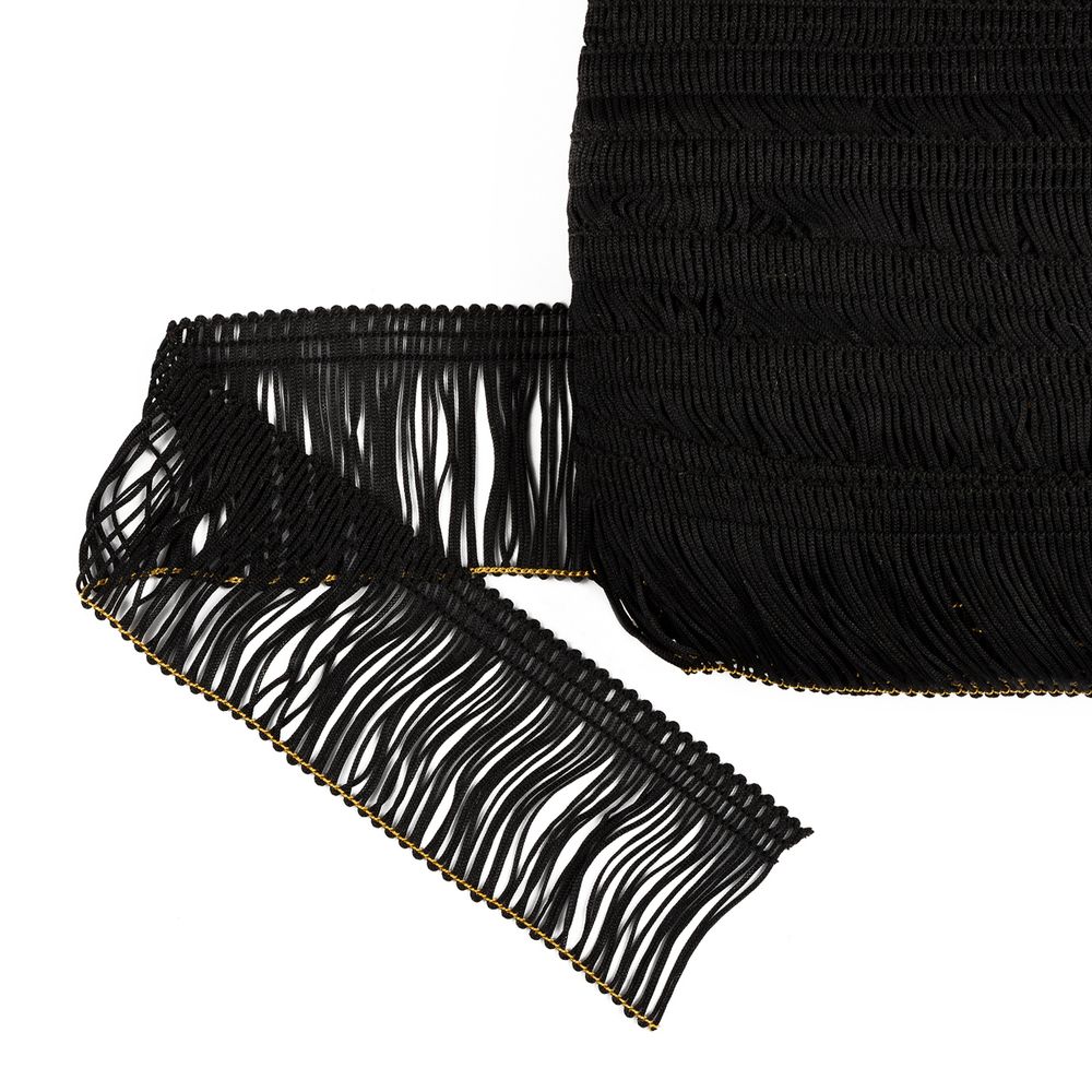 Бахрома отделочная 55.0 мм / 25 метров, черный, Gamma 115