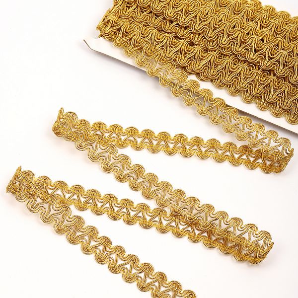 Тесьма отделочная 20 мм / 13.71 метров, TBY 913 цв.золото