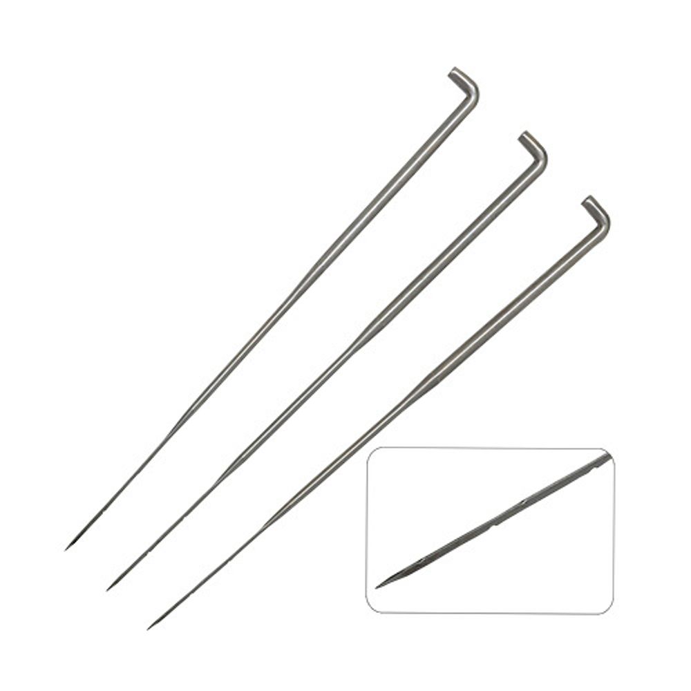 Иглы ручные для фильцевания №40Б тонкая 3"/78 (по 3 зубца на 3 ребрах), 3 шт