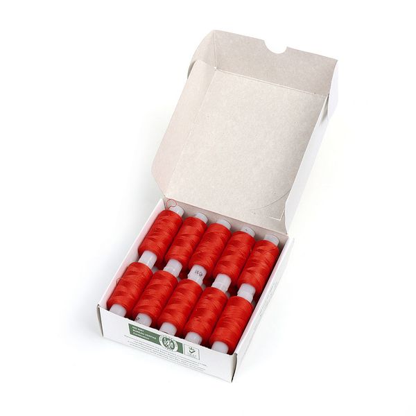 Нитки армированные ПНК им.Кирова 45ЛЛ, бытовые, 200 м / 20 кат., 0708 / 107 т.красный