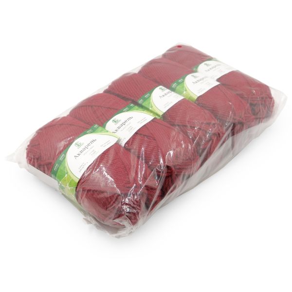 Пряжа Камтекс Акварель / уп.5 мот. по 100 г, 110 м, 091 вишня