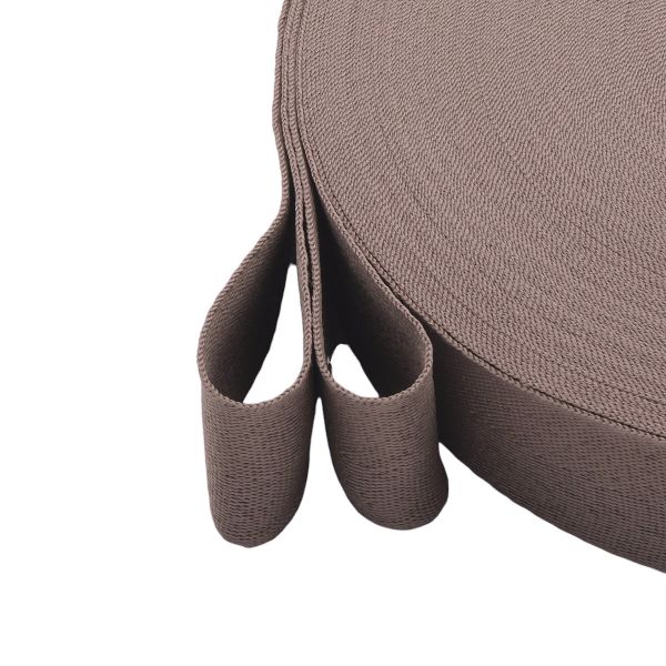 Тесьма (лента) киперная 40 мм / 50 метров, 13 г/м, 100% полиэфир, 09 кофе