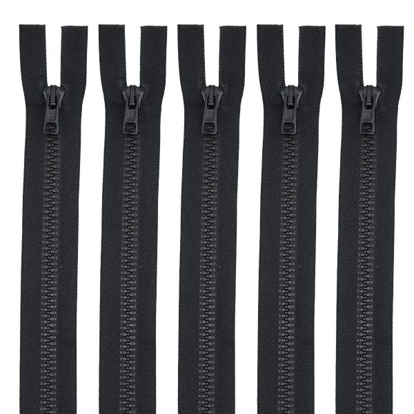 Молния трактор Arta Т6 (6 мм) 2 зам., разъем., 95 см, цв. 077 черный, уп.5 шт