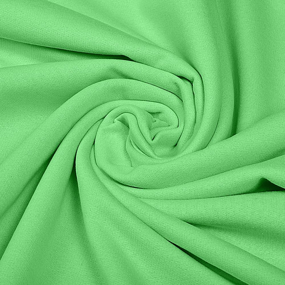 Футер 2-нитка начес 190 г/м², 100-100 см / 6 метров, ФУТ2Х.НАЧ.190.16-6444.6, зел.яблоко