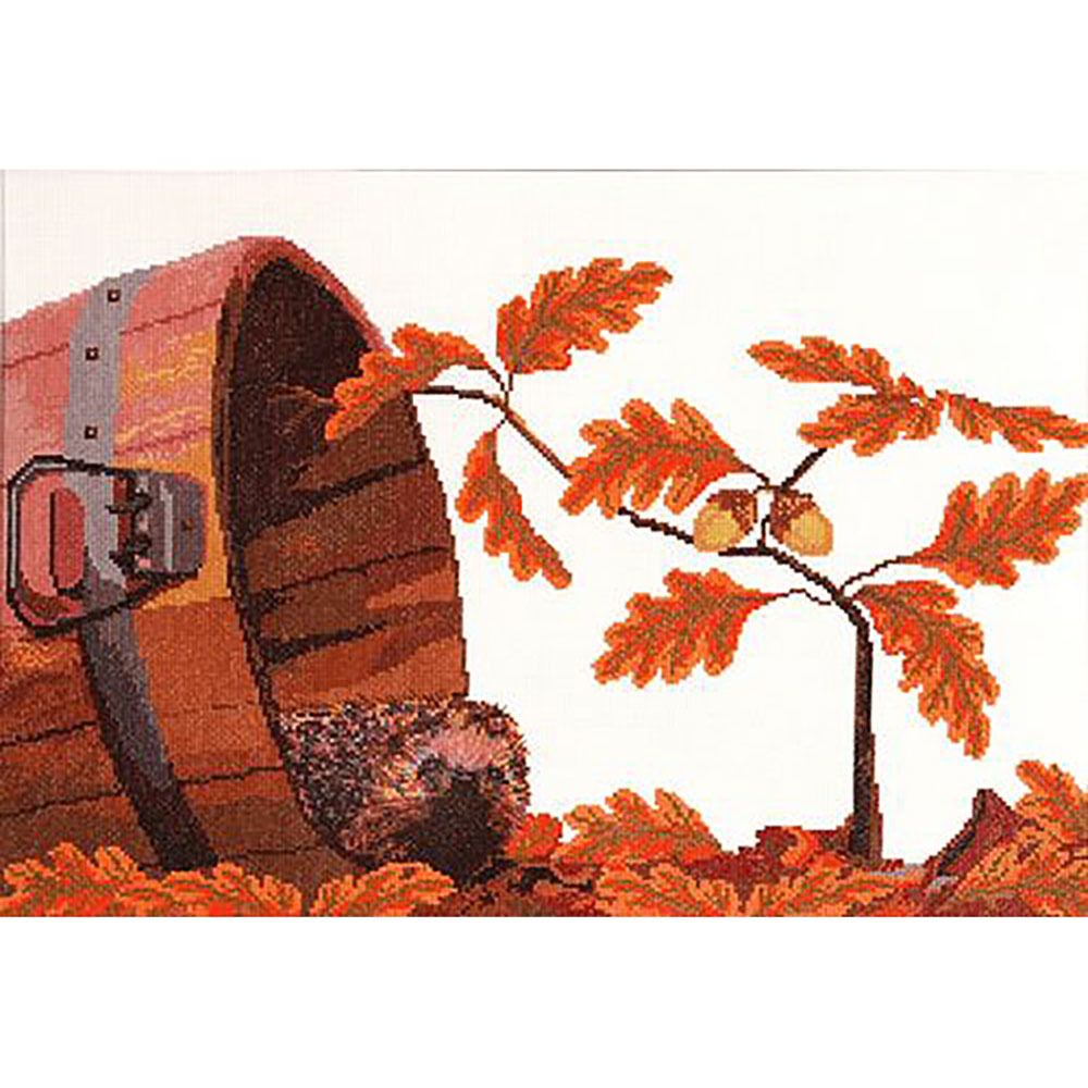 Набор для вышивания нитками Hobby&Pro, Осенний гость, 48х30 см
