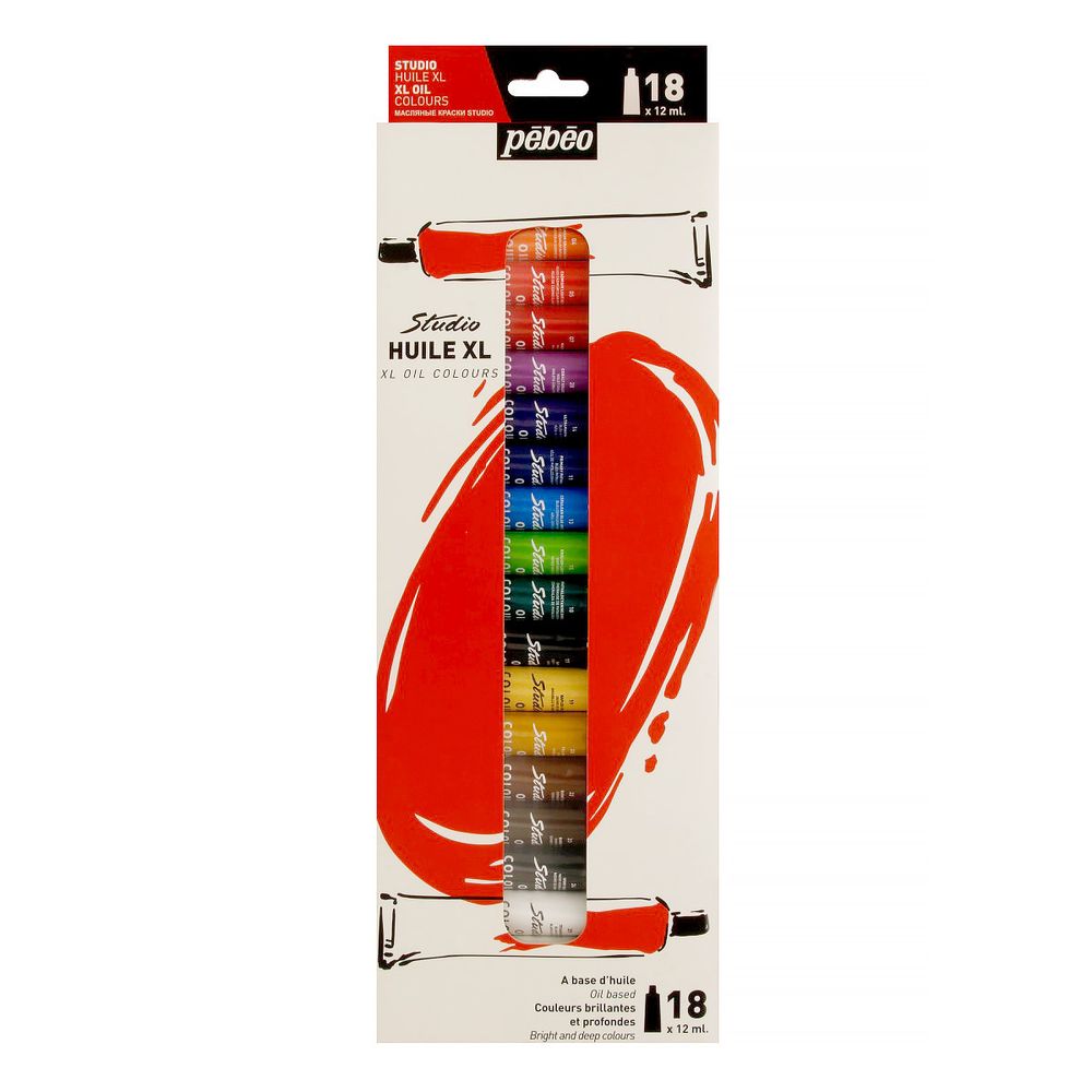 Краска масляная набор XL 18 цв. 12 мл, 668610, Pebeo
