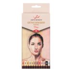 Набор цветных карандашей Скинтонс заточенный 8х12 цв, Vista-Artista Fine VFCPS-12