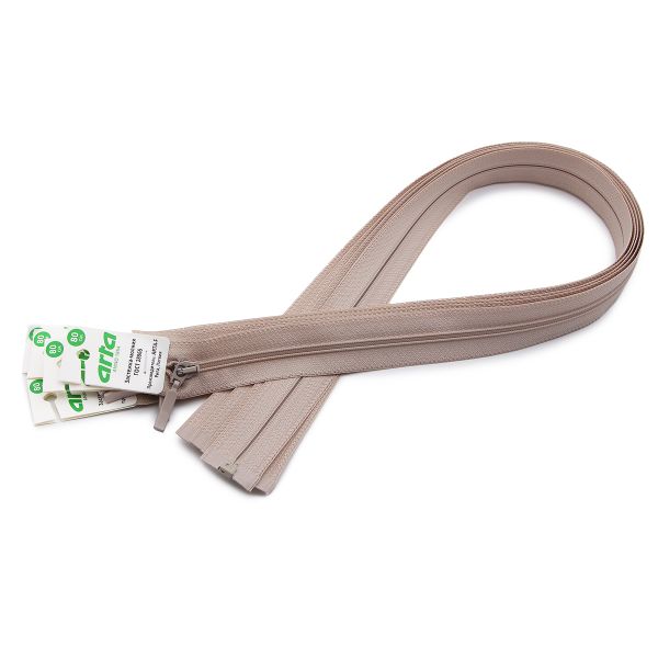 Молния спираль (витая) Arta Т5 (5 мм) 1 зам., разъем., 80 см, цв. 572 св.бежевый, уп.5 шт