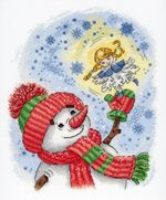 Набор для вышивания нитками МП Студия, Чудо на ладошке 23х18 см