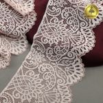 Кружево эластичное (стрейч) 110 мм, 40992PP цв.розовый, 3 метра, Kruzhevo