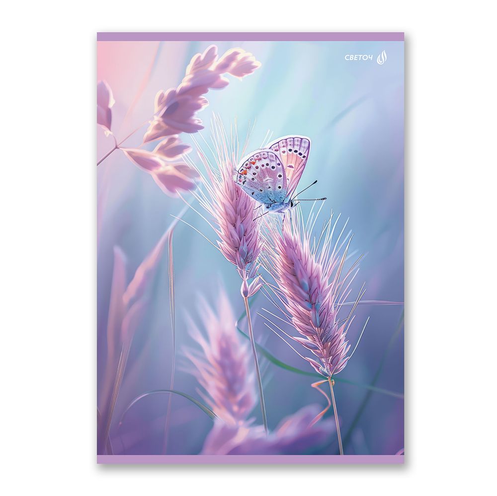 Тетрадь ученическая общая, A4 80 л. на скобе 65 г/м², белизна 100% 6 шт клетка, 01758 Встречая рассвет, Светоч Т154