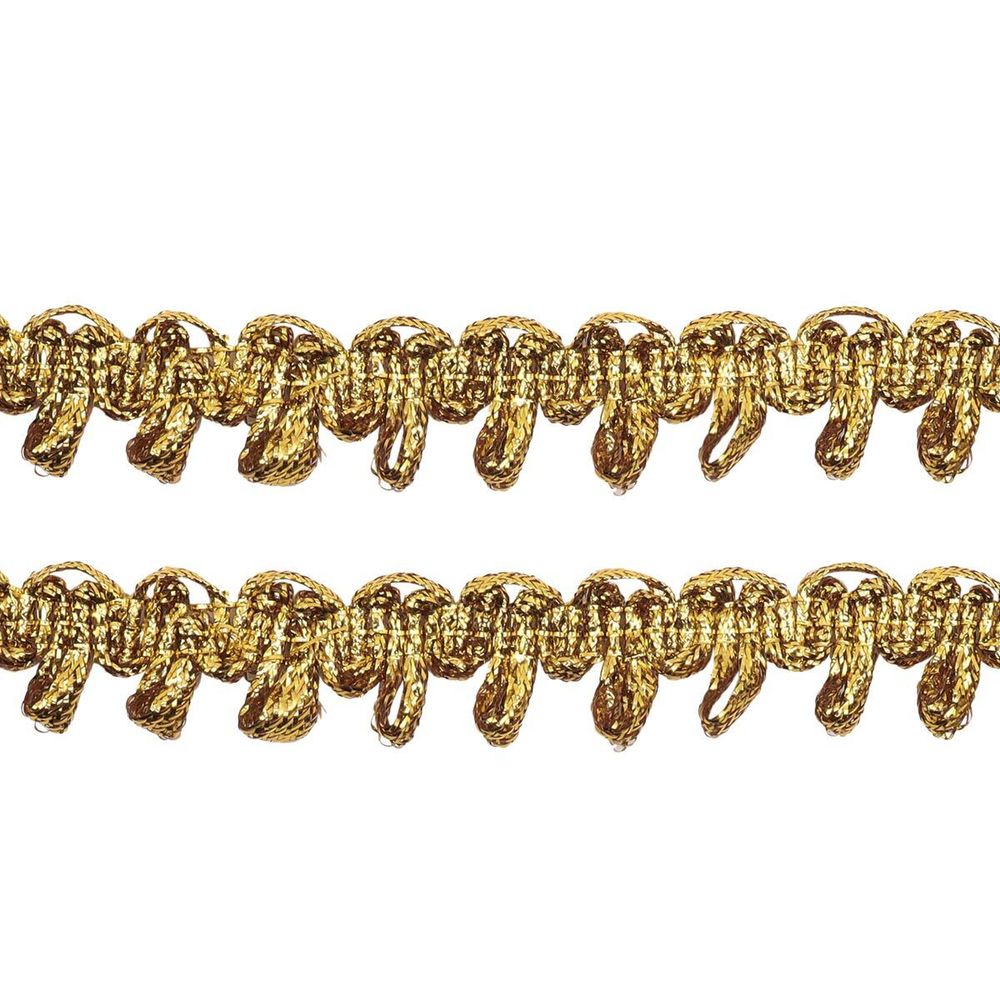 Тесьма вязаная отделочная 10 м, С721 (золотой)