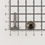 Хольнитены сумочные ⌀12 мм, h=20 мм, темное серебро, двухсторонний, BIG, 100 шт