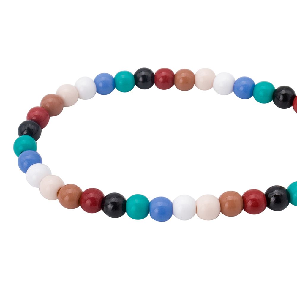 Бусины пластик ⌀8 мм, 50 г, микс цвета, круглые, Astra&Craft (микс), 1AL121-2