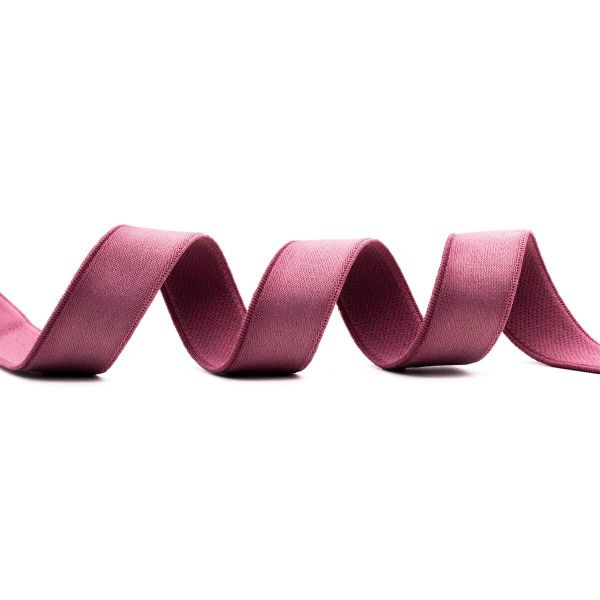 Резинка бельевая (бретелечная) атласная 18.0 мм / 25 метров, розовато-лиловый