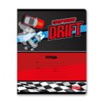 Тетрадь ученическая школьная, A5+ 18 л. на скобе 65 г/м², белизна 100%, 20 шт, клетка, 000708 Дави на газ, Светоч 18ТЕТк-001