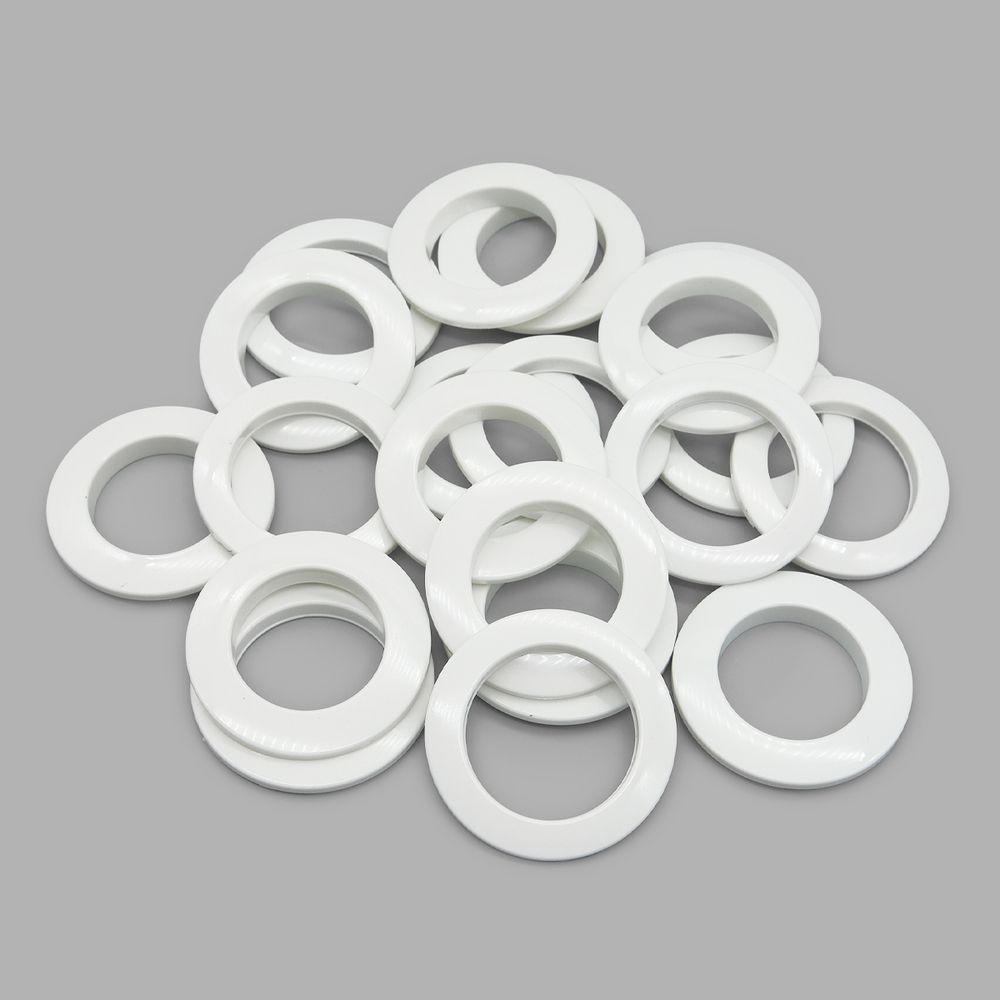 Люверсы шторные ⌀35 мм, с многоуровневым замком цвет № 53 белый, 10 шт