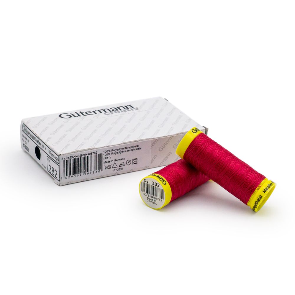 Нитки для трикотажа Gutermann Maraflex, 150м, 382 мальва, 5 катушек