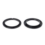 Люверс шторный ⌀50 мм, с многоур. замком пластик, 24 черный, 10 шт