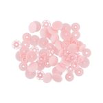 Кнопка рубашечная установочная пластик ⌀12 мм, 15 шт, 004 розовый, Micron POM-12