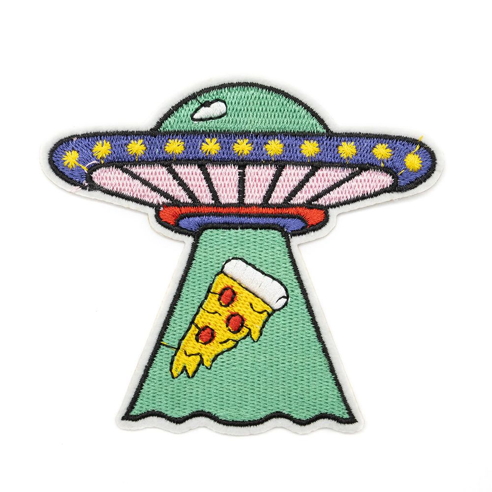 Термоаппликация Летающая тарелка, зеленая 9,5х8,8см, Hobby&amp;Pro