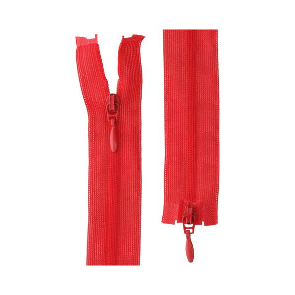 Молния спираль потайная плательная Т3 (3 мм) 2 зам., разъем., 70 см, 145 т.красный, G103L2 Gamma, 10 шт