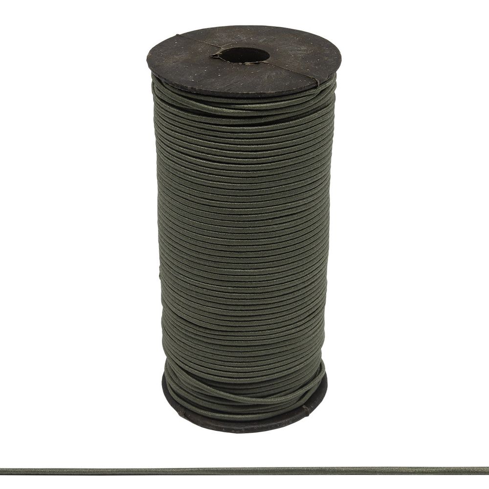 Резинка шляпная (шнур эластичный) 2.5 мм / 100 метров, С282 -оливковый