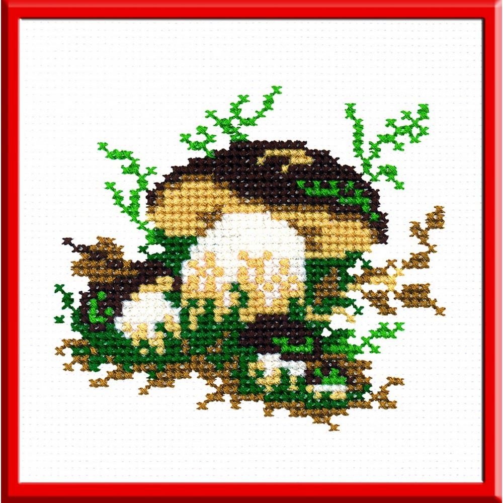 Набор для вышивания нитками РС Студия, Боровик 12х13 см