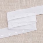 Резинка бельевая (окантовочная) 20.0 мм / 50 метров, тканая, отбеленный, ML124020/99