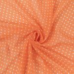 Ткань блузочная Chiffon 68 г/м², 200х147 см, 5 оранжевый/ белый, Gamma PC-05