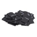 Этикетка-размерник 10х20мм, 100 шт/упак, черный фон/белый шрифт (MN) (XXXL)