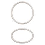 Кольцо разъемное металл in ⌀60 мм (70 мм внешн.), никель, 50 шт
