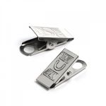 Держатель для бейджика с пружиной цв.никель уп.50 шт, 985968