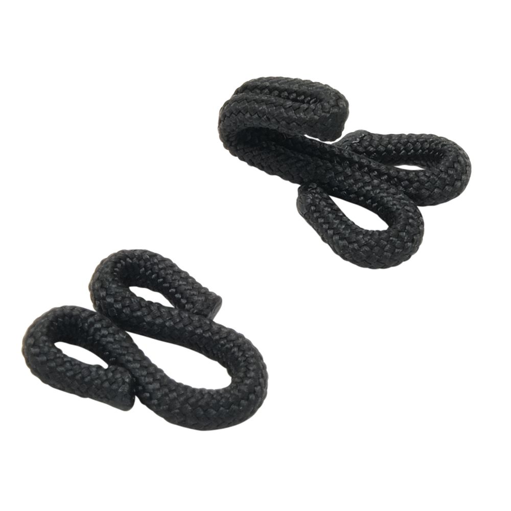 Крючки пришивные в оплетке 10х25 мм, цв.черный, 100 шт