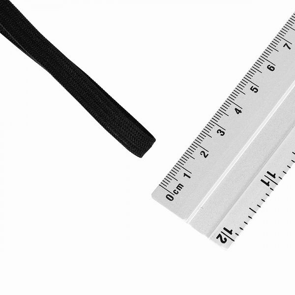 Резинка бельевая (стандартная) 6.0 мм / 200 метров, 3.9 г, вязаная, черный