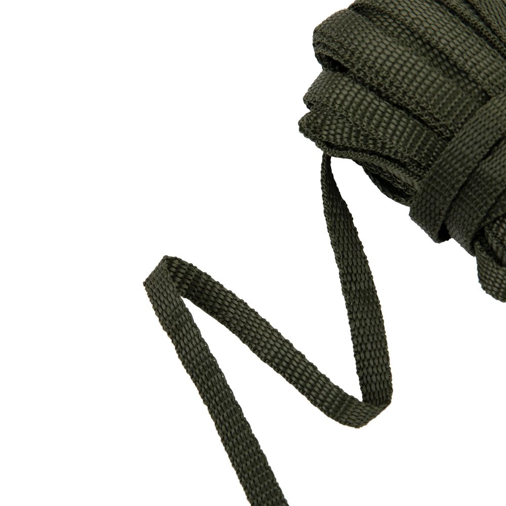 Стропа (ременная лента) 10 мм / 25 метров, толщ. 1.03 мм, [4.7 г/пог.м], 100% п/п, хаки, Gamma С3871Г17