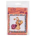 Набор для вышивания нитками РС Студия, Улитка 9х10 см