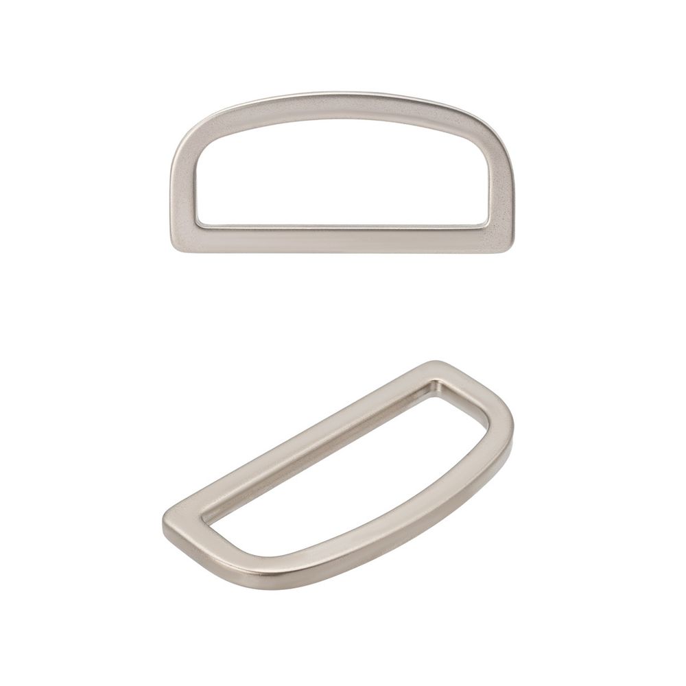 Полукольцо литое металл 30мм (36х17мм), никель, MB2345, 6 шт