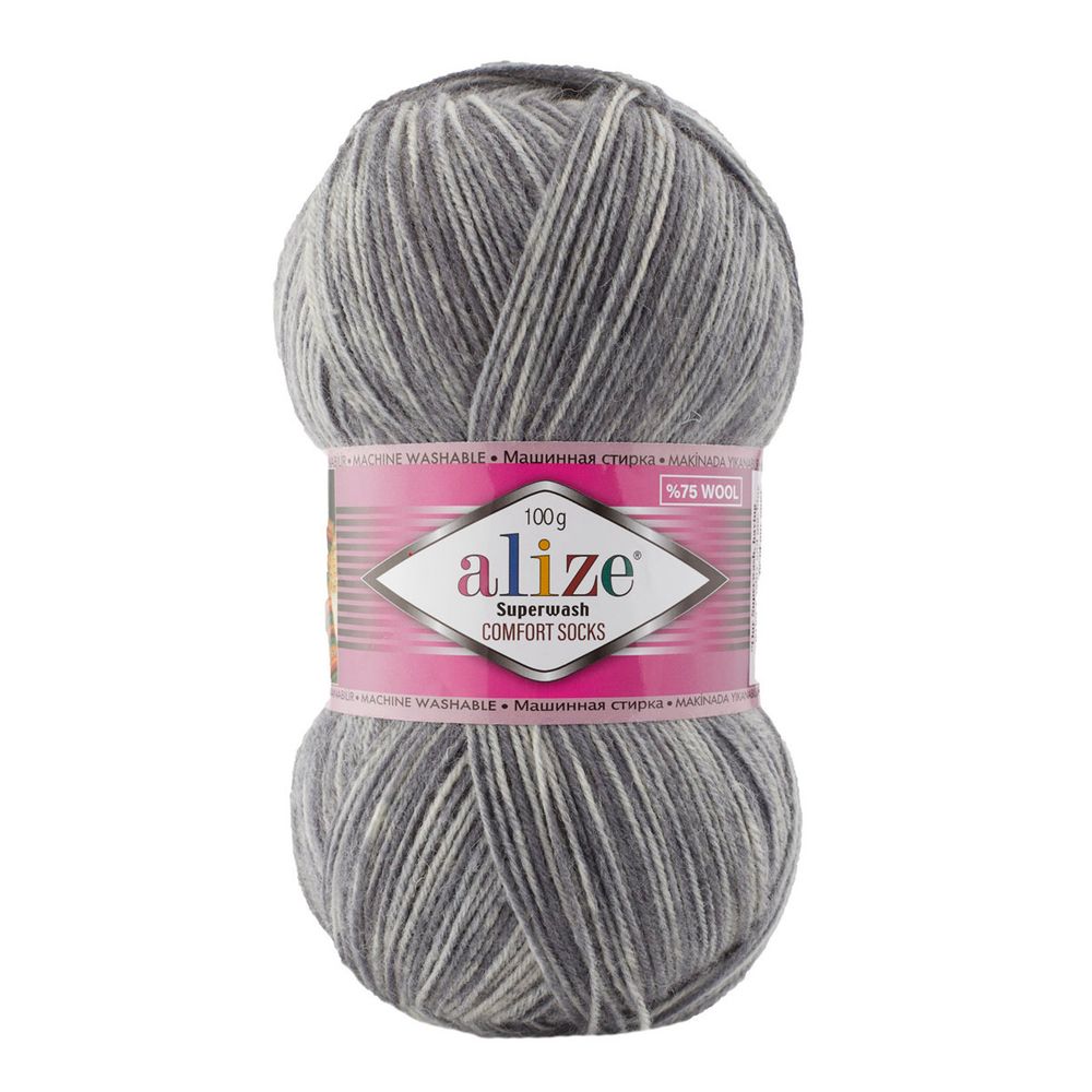 Пряжа Alize (Ализе) Superwash Comfort Socks / уп.5 мот. по 100 г, 420м, 7676 А