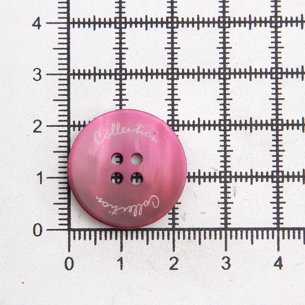 Пуговицы 4 прокола 36L (бордовый), 36 шт